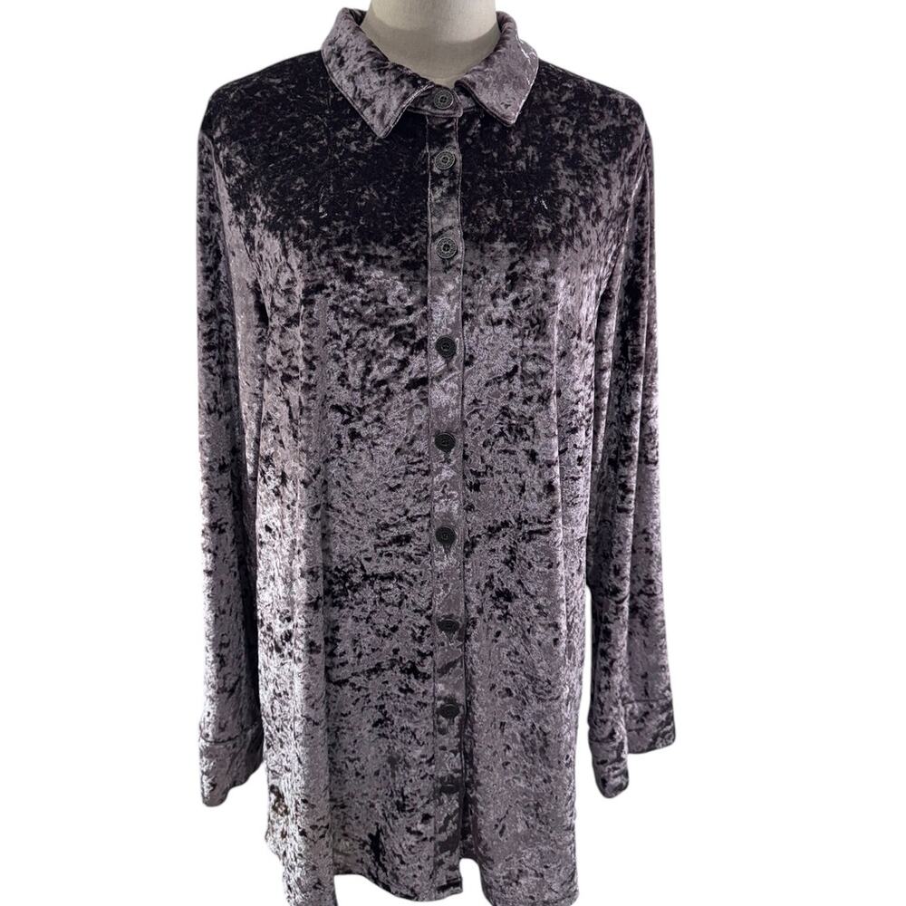 NWT!!"Simply Noelle"Brown‎ Crushing It Velvet Blouse, Embroid.,SZ 12/14,Fairy